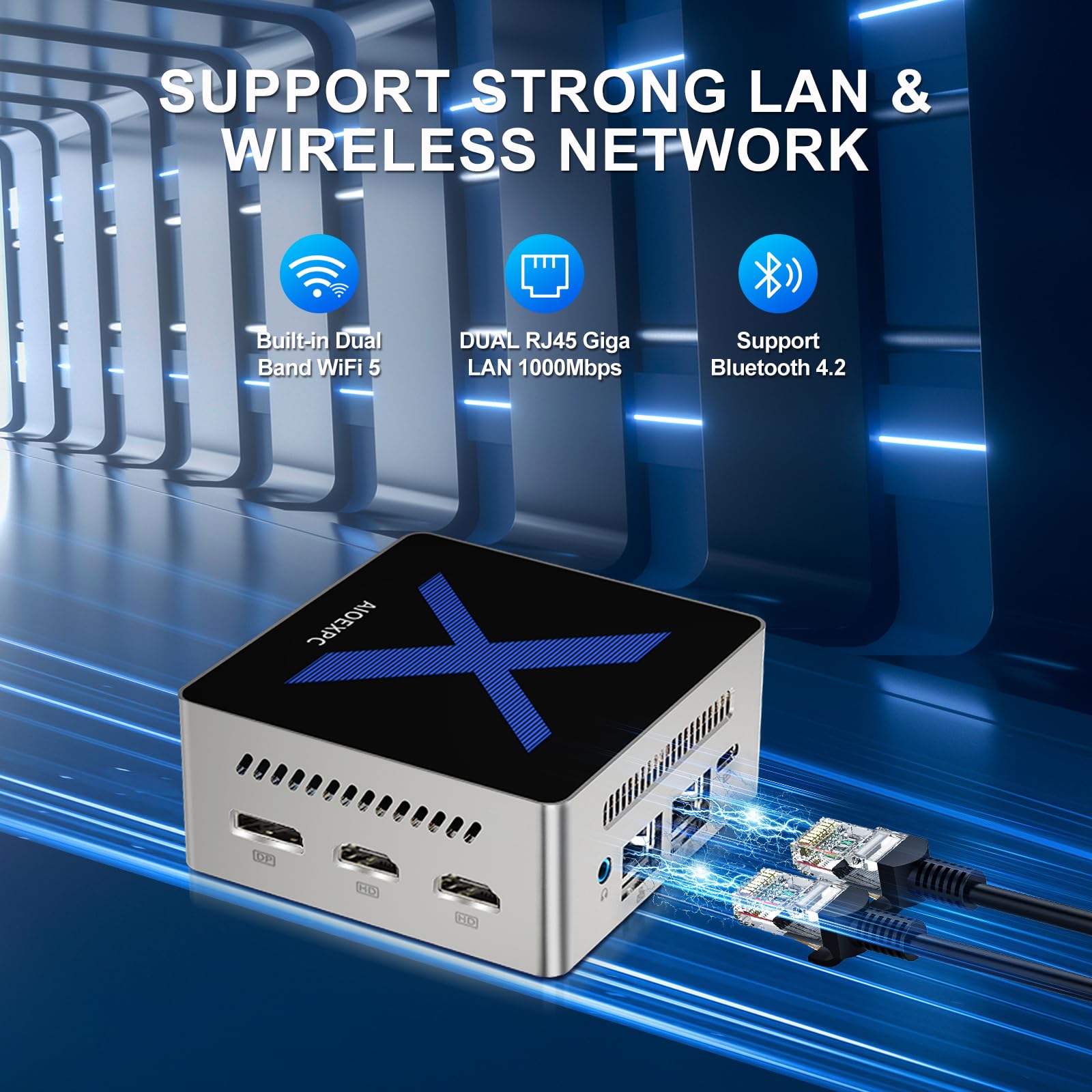 Amazon.com: AIOEXPC Mini PC con Windows 11 Pro: 12 GB LPDDR5 RAM